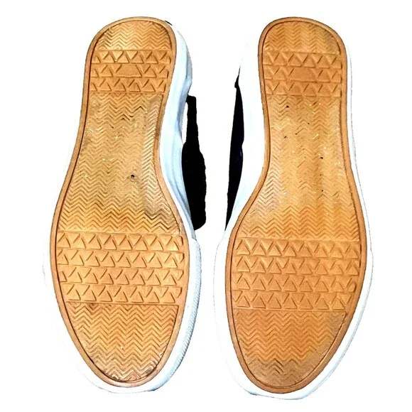 A New Day Target Sneakers Chunky Canvas Textile Black Lace Women 7 Chucks Preppy - Picture 10 of 14